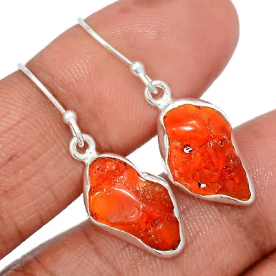 Natural Mexican Opal Rough 925 Sterling Silver Earrings Jewelry CE20618 • $14.99