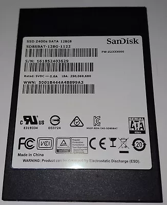 SanDisk Z400S 128GB SSD 2.5  Solid State Drive For Laptop/Notebook Or PC • £5