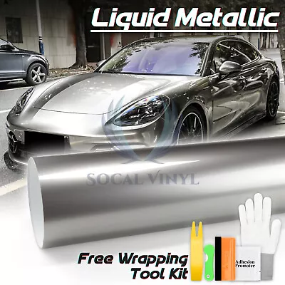 Premium Liquid Metallic Car Auto Sticker Decal Vinyl Wrap Sheet Film Air Release • $4.99