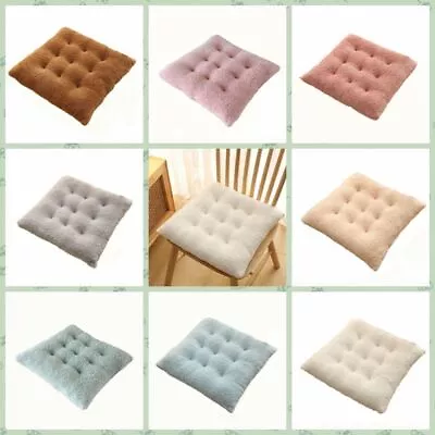 $40.25 • Buy Solid Color Plush Seat Cushion Rectangle Chair Cushion Furry Chair Pad  Home