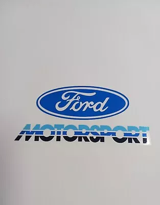 2 For  Ford Motorsport  Clear  Stickers! Free Shipping! • $9.50