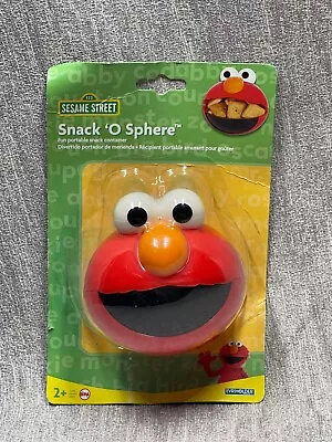 New Sealed Sesame Street Elmo Face Snack 'O Sphere Fun Portable Snack Container • $13.41