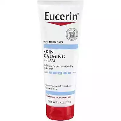 2 Eucerin Skin Calming Cream For Dry Itchy Skin - 8oz. Each (Lot Of 2) -m10- • $20