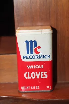 Vintage 1974 McCormick Spice Tin Whole Cloves • $5