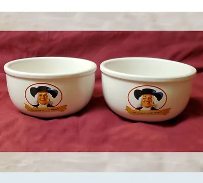 Quaker Oats Ceramic Cereal Bowls 2006 (Set Of 2) Something To Smile About • $18