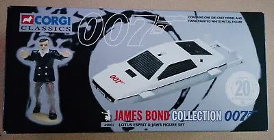 £29.99 • Buy James Bond Corgi Lotus Esprit & Metal Jaws Figurine 20th Anniversary Toys
