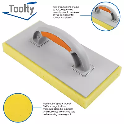£6.99 • Buy Washboy Soft Sponge Float 280x140x30mm Absorbent Tile Grout Tiling Plastering