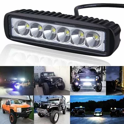 6  Inch 18W Mini LED Light Bar Motorcycle Offroad Running Lights Truck Tractor  • $76.98