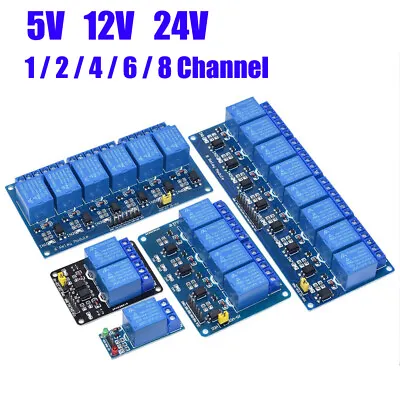 5V-24V Relay Module Interface Board For Arduino LowLevel Trigger 1/2/4/8Channel • $12.15