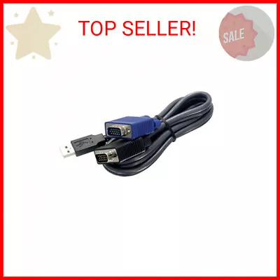 TRENDnet 2-in-1 USB VGA KVM Cable 1.83m (6 Feet) VGA-SVGA HDB 15-Pin Male To M • $16.50