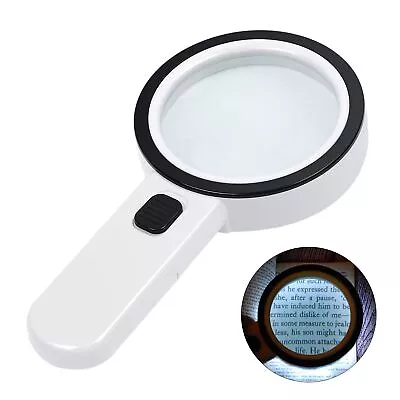 Magnifying Glass With Light 30X Handheld Large Magnifying Glass 12 LED Lighted • $14.45