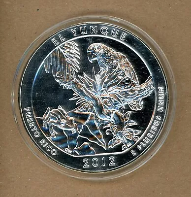 2012 U.S. America El Yunque 5 Oz. Silver Gem BU Coin! • $139.99