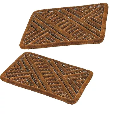 2 X Boston Wire Brush Coir Strong New Organized For Outdoor Entrance 39 X 59cm • £24.97