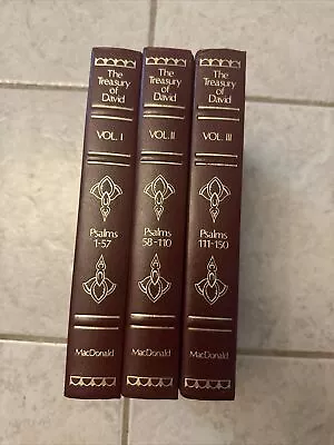 The Treasury Of David Charles Spurgeon (MacDonald Hardcover) 3 Volumes USED • $31.95