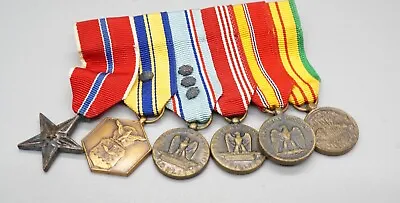 Vietnam War Army Good Conduct Bronze Star Vietnam Service Dress Medals Bar • $29.99