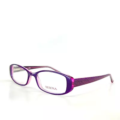 Merona M7 2007 5743 Eyeglasses Purple Rectangular Full Rim Frames 49-17 135 Mm • $28.48