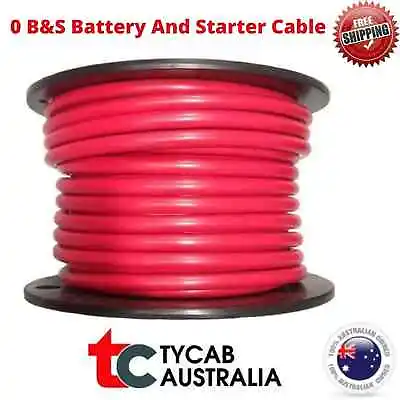 0B&S Cable Battery Starter 246AMP Tycab Copper Wire Various Lengths 4WD Caravan • $139.95