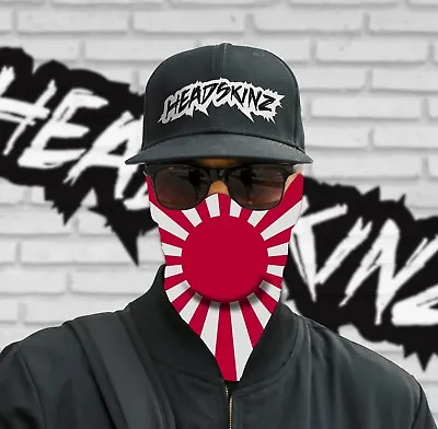 FACE MASK / BANDANA - JAPANESE YAKUZA RISING SUN -(Motorbike Fishing Football) • $16.99