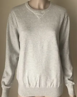 J Crew Gray Heather Pullover Crew Neck Sweatshirt Sweater Size M • $24.95