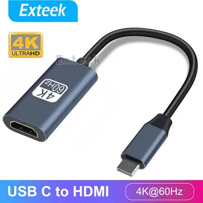 Type C USB-C To HDMI 2.0 4K@60hz Adapter USB C 3.1 Cable  For MacBook ChromeBook • $18.95