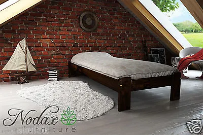 *NODAX* Wooden Furniture Solid Pine Single Bedframe 3ft UK Model  F15  • £264