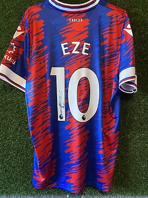 £120 • Buy EZE Signed CRYSTAL PALACE 22/23 Season Home Shirt - Comes With COA