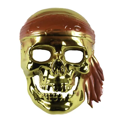 Adult Deluxe Gold Pirate Mardi Gras Masquerade Party Halloween Mask • $12.99