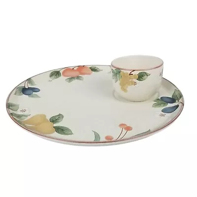 MIKASA Country Classics Fruit Panorama Chip And Dip Set DC014 Party Entertaining • $33.28
