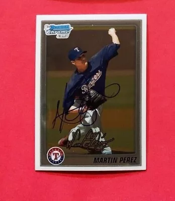 MARTIN PEREZ Texas Rangers 2010 Bowman Chrome Baseball SIGNED / AUTOGRAPH Card • $9.95