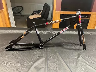 Vintage 1981 Mongoose Motomag BMX Racing Frame & Fork Set 20  Black Powder • $400