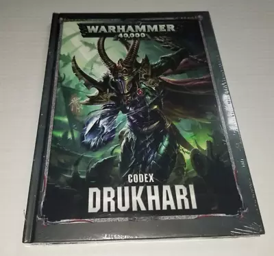 Warhammer 40000 Codex Drukhari 8th Edition Rule Book 40K Hardcover New SEALED • $34.05