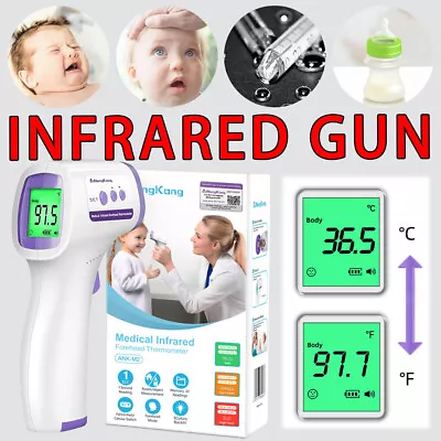 Body Temperature Ear Digital AU Infared Gun Forehead Thermometer Non Contact LCD • $15.88