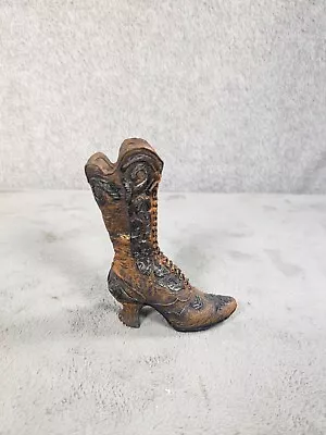 Vintage Shoe Figurine Popular Imports Western Cowboy Spur Boot Miniature Decor • $14.98