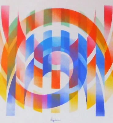 $2250 • Buy Yaacov Agam Authentic Agamograph  Arches  Hand Signed Kinetic Op Art
