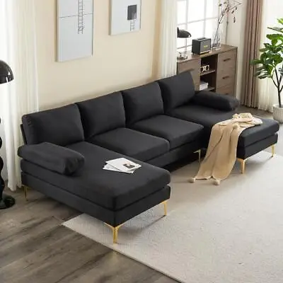 110 Inch Modern U-Shape Sectional Sofa Couch With 2 Chaise Home Living Room • $475.99