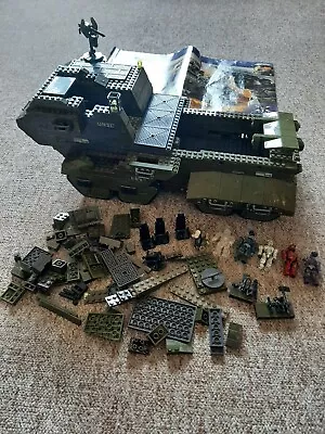 Mega Bloks Halo UNSC Elephant 96942 Marines Rare Set Figures Weapons • £40