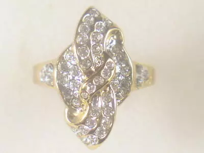 Sz S 5678910 Mens  Ring Designer  Vintage With Swarovski Crystals 131 • $6.95