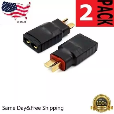 2 Pcs For Male T-plug Deans  Female FOR Traxxas  Battery Adapter Lipo Connector • $8.99