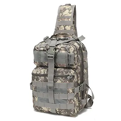 Tactical Military Sling Molle 15L Shoulder Range Bag With Adjustable Strap • $29.99