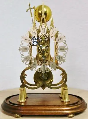 £795 • Buy Antique English 8 Day Single Fusee Passing Strike Skeleton Table Clock