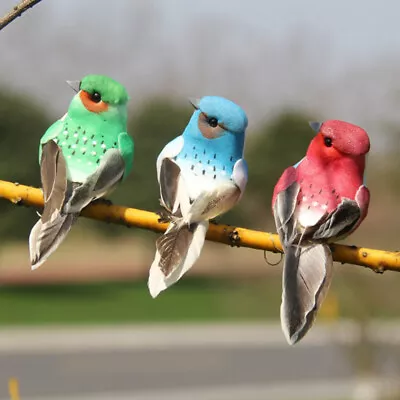 9Cm Mini Fake Birds Artificial Feather Foam Doves Wedding Decor Venue OrnamY-ca • $0.92