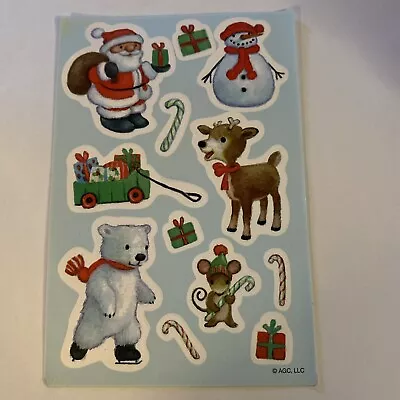 Vintage Christmas Teddy Bears Stickers FREE SHIPPING AGC • $3.50