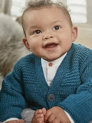 Baby/Childs Easy Cardigan DK Knitting Pattern 16”-22” • £1.95