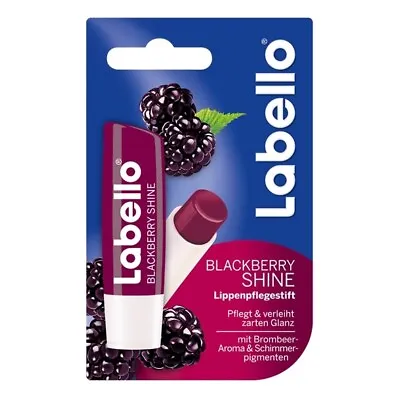 Labello BLAKCBERRY Shine Lip Balm/ Chapstick -1 Pack Made In Germany FREE SHIPP • $10.29