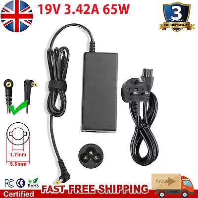 NEW LAPTOP CHARGER POWER SUPPLY FOR Packard Bell Easynote TE11BZ TE11HC TE69KB • £10.99