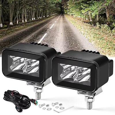 AUXBEAM 2.5  LED Work Lights Pods Driving Auxiliary Lamp For Yamaha Motorcycle • $49.98