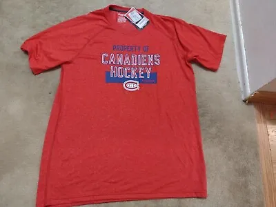 NWT Montreal Canadiens Hockey Size Large Reebok Red T Shirt • $13