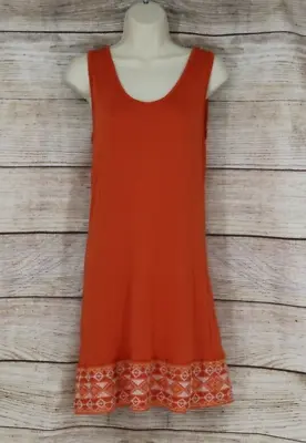 Monoreno Womens Sleeveless Shift Dress Knee Length Size Small Orange • $19.99