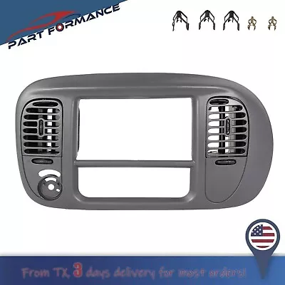 For 1997-2003 Ford F150 Center Dash Radio Surround Bezel Trim Gray W/ Air Vent • $29.44