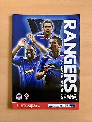 Rangers Vs Fiorentina 2008 Uefa Cup Semi Final - Programme • £9.99